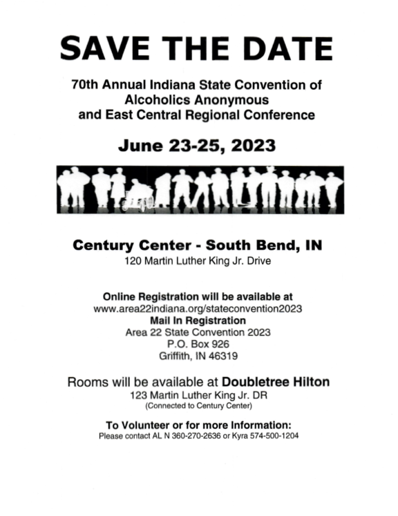 70th AA Indiana State Convention and East Central Regional Conference